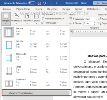 Como Colocar Margem No Word Guia Completo Ninja Do Excel