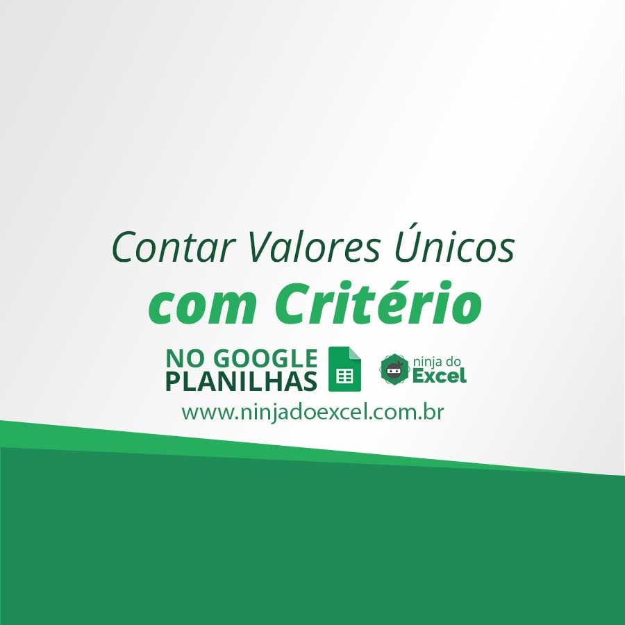 Contar Valores Nicos Crit Rio No Planilhas Google Ninja Do Excel