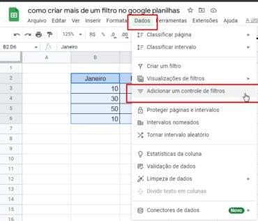 Como Criar Mais De Um Filtro No Google Planilhas Ninja Do Excel