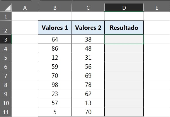 Multiplicação no Excel