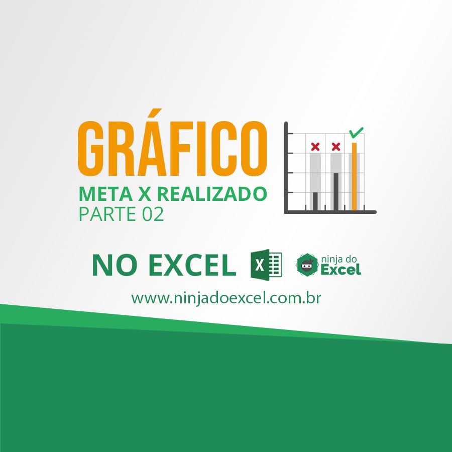 Gráfico Meta X Realizado No Excel Parte 02 Ninja Do Excel 6291