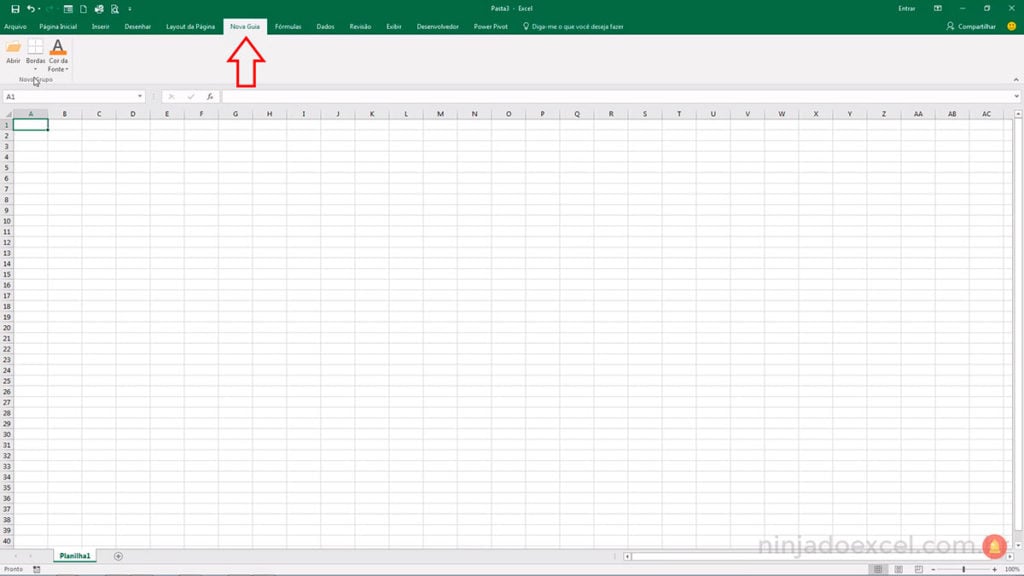 Como criar Menu Personalizado no Excel