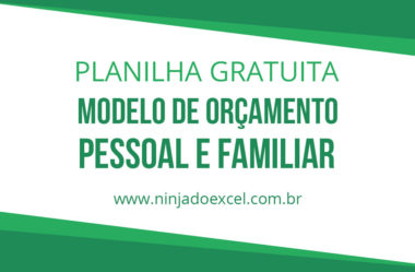 Modelo de Planilha de Orçamento Pessoal e Familiar