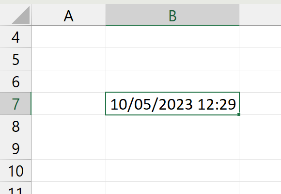 função HOJE Excel, hora atual