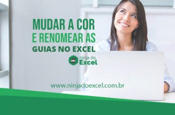 Mudar a cor e renomear as guias no Excel