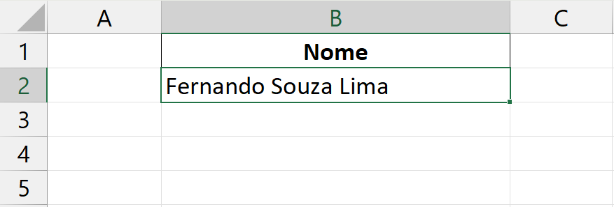 ARRUMAR no Excel, resultado função trim