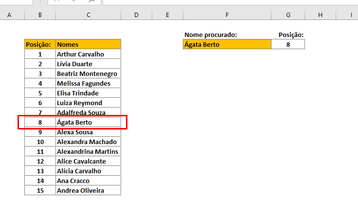 Como usar a Função Corresp no Excel