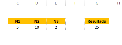 ordem do cálculo no Excel