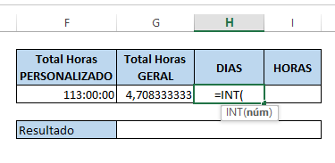 Conversão de Horas Excel - Converter Horas, Minutos, Segundos