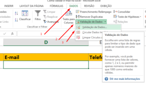 Como validar e-mail no Excel