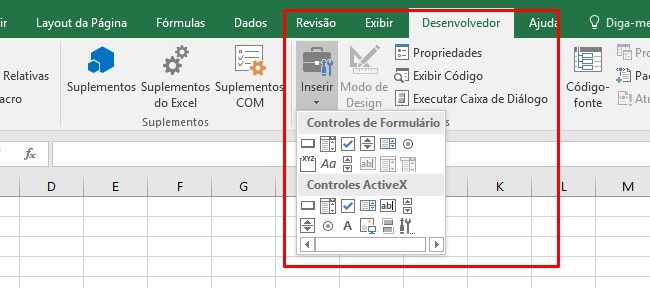 Grupo Controles Da Guia Desenvolvedor No Excel Ninja Do Excel 6888