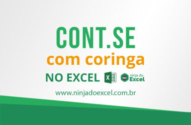 CONT.SE (Função Cont.se) com coringa no Excel