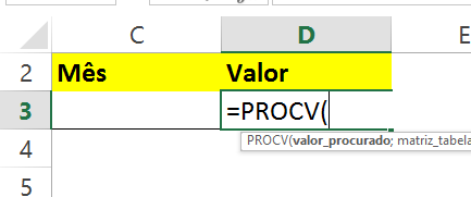 Abrindo a função PROCV com CORRESP no Excel