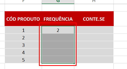 Selecionando intervalo para Função FREQUÊNCIA no Excel