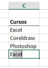 Digitando Excel para ativar e desativar o auto preenchimento no Excel