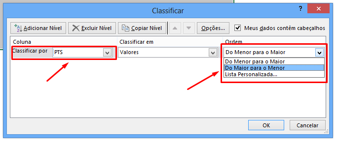 Criar classificação do campeonato no Excel. Fácil fácil - Ninja do