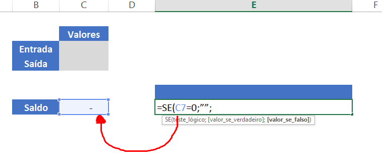 Abrindo função se para frases automáticas no Excel