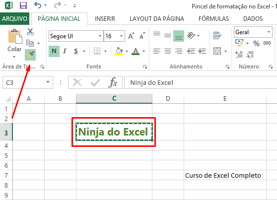 Cicando no Ninja do Excel