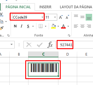 Código de Barras no Excel pronto