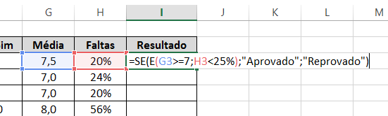 Se Completa de funções SE E e OU no Excel