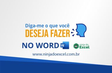 Botão Diga-me o que você deseja fazer