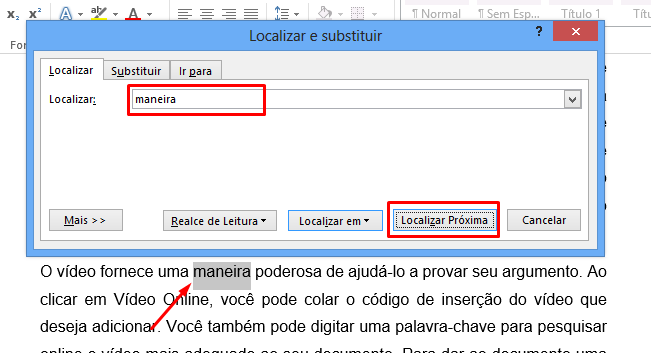 Localizar texto no Word - Ninja do Excel