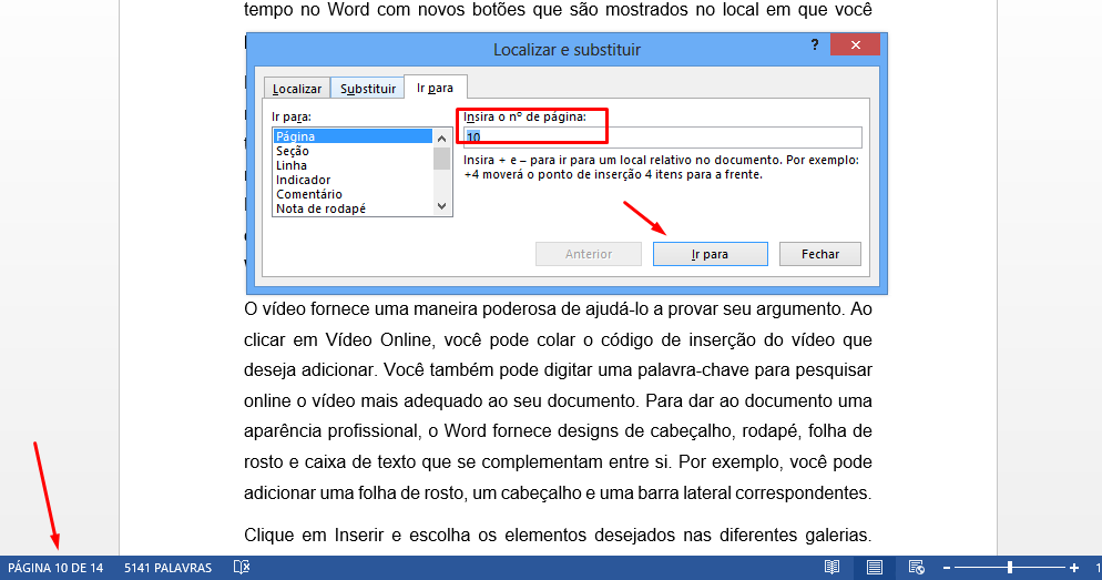 Localizar texto em um documento. - Suporte da Microsoft