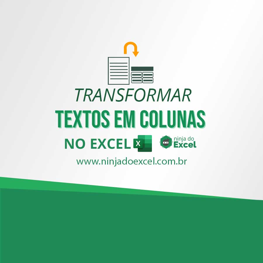 Transformar Textos em Colunas no Excel (TEXTO PARA COLUNAS)