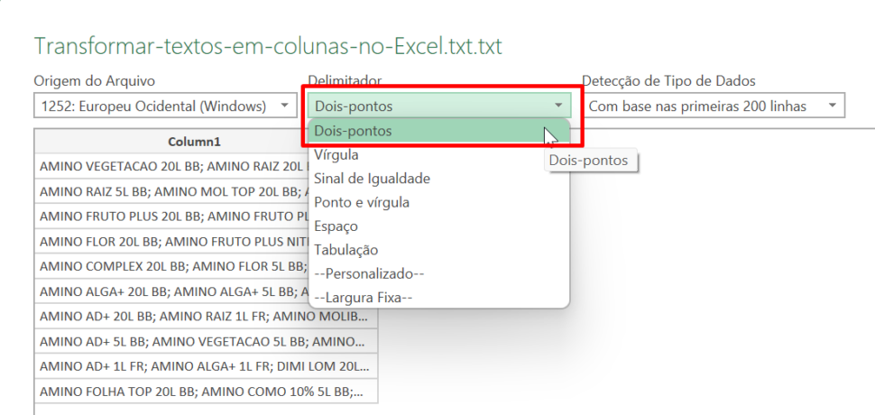 Transformar Textos Em Colunas No Excel TEXTO PARA COLUNAS Ninja Do Excel