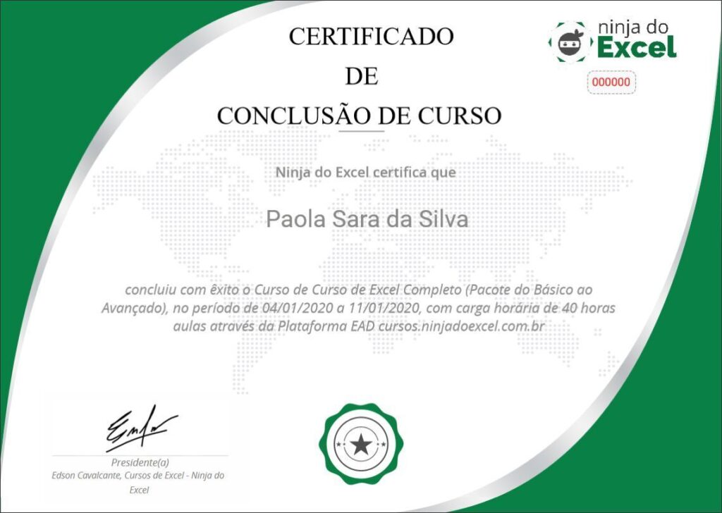 Cursos Excel Completo certificado