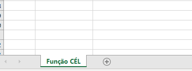 Nome da planilha no Excel na guia