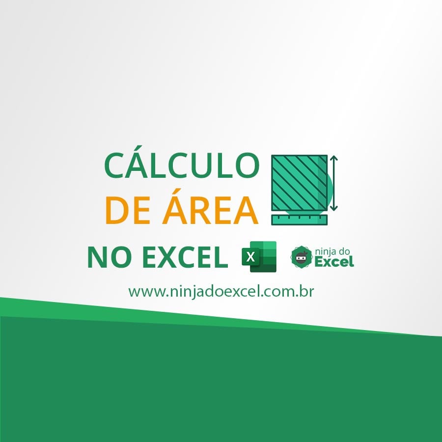 Calcular área no Excel