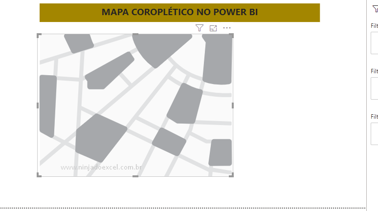 gráfico coroplético no Power BI sem dados