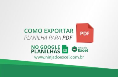 Como Exportar planilha para PDF no Google Planilhas