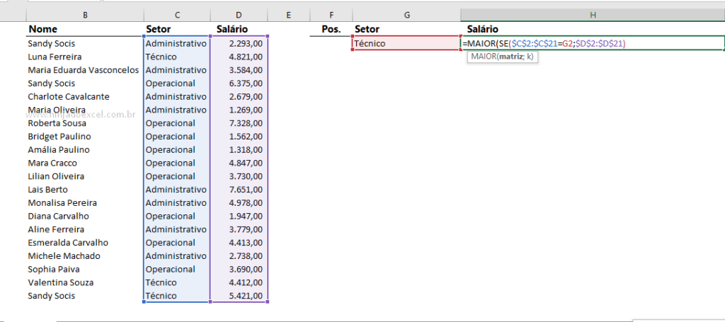 M XIMOSES Com Valores Repetidos Ninja Do Excel