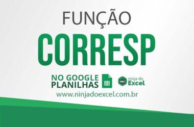 Função CORRESP no Google Planilhas