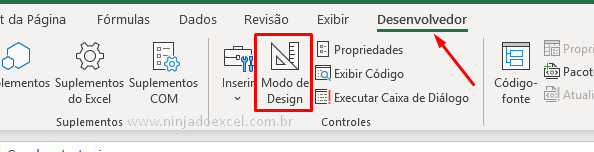 Modo de Design da Lista Suspensa com auto complemento no Excel