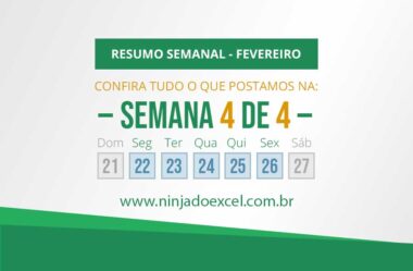 Resumo Semanal – 4 de 4 de Fevereiro de 2021