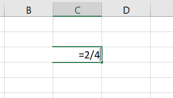 Digitando Fração no Excel de forma correta