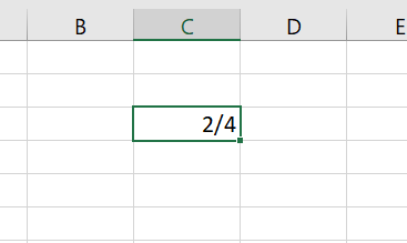Fração no Excel