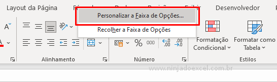 Personalizar faixa para calculadora no Excel