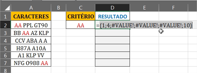 Extraindo Letras Especificas no Excel