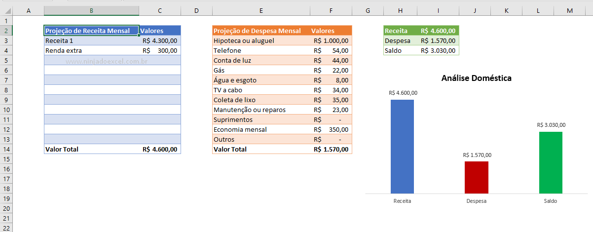 Criar uma Planilha no Excel