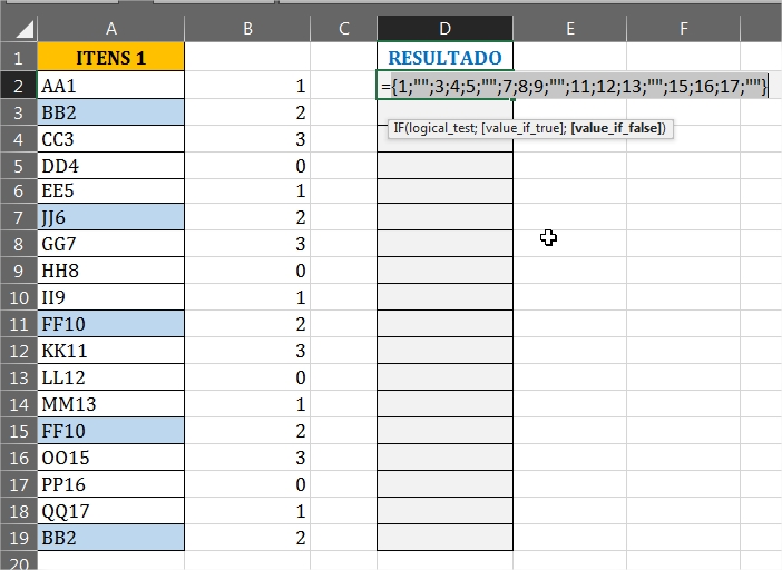 Depurando as funções em Remover Itens Destacados no Excel