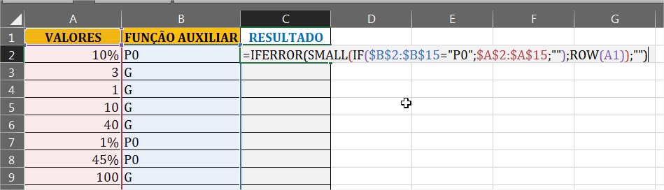 Função SEERRO, evitando erros na função em Extrair Formatos em Porcentagem no Excel