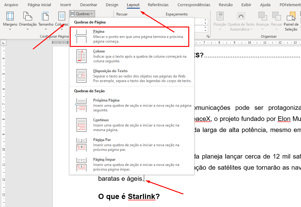 Como inserir número de página no papel timbrado (Microsoft Word)