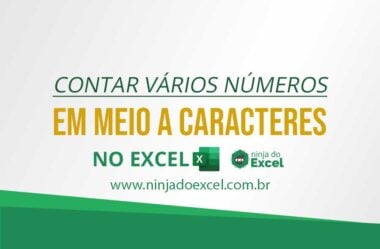 Contar Vários Números em meio a Caracteres no Excel