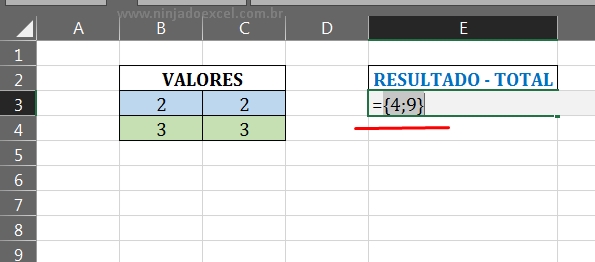 Depurando a fórmula em Função IMPROD - no Excel