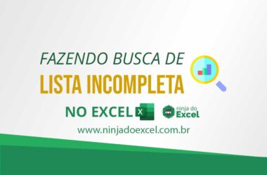 Como Fazer Busca de Lista Incompleta no Excel