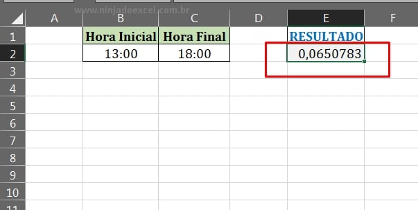 Resultado da função ALEATÓRIO em Gerar Horas Aleatórias no Excel